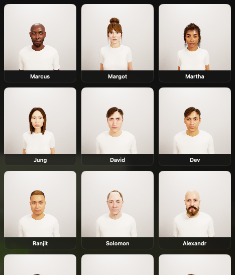 KaveLight model library with Marcus, Margot, Martha, Jung, David, Dev, Ranjit, Solomon and Alexandr